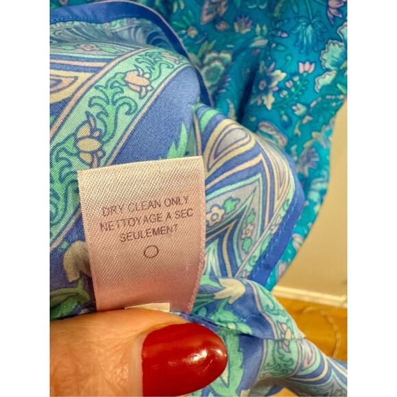 Rare Calypso St. Barth Silk Floral Shift Dress - Christiane Celle Era - Size Sma - Picture 4 of 4